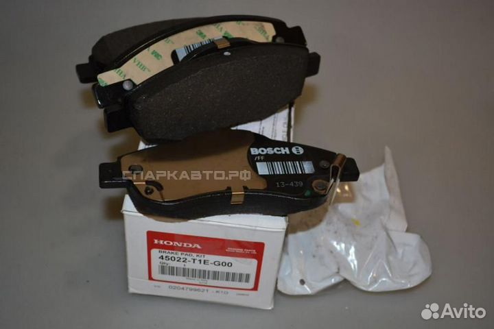 Колодки передние honda 45022-T1E-G00 honda 45022T1EG00