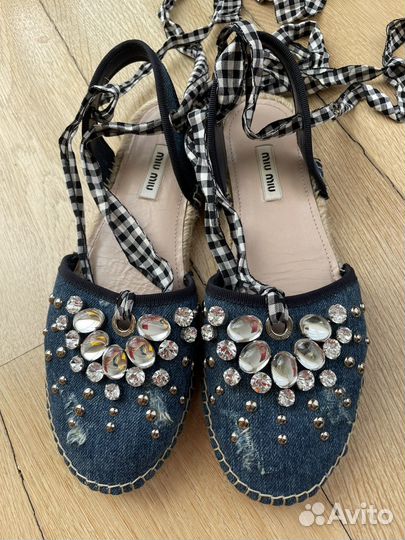 Балетки 37 miu miu