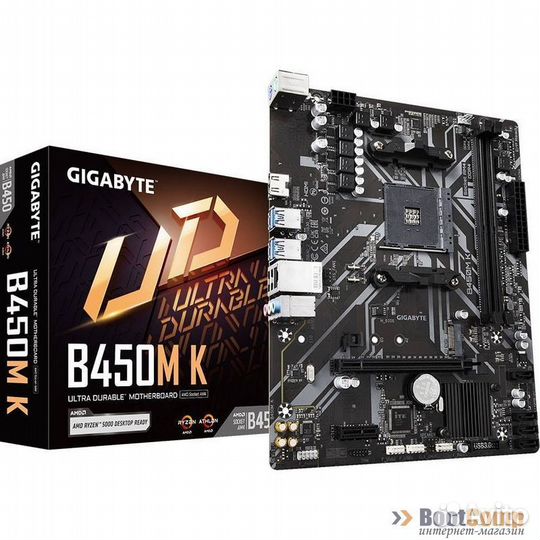 Материнская плата gigabyte B450M K