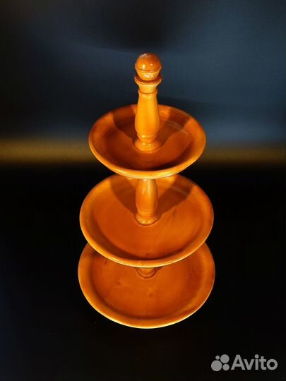 Под старину деревянная этажерка винтаж менажница