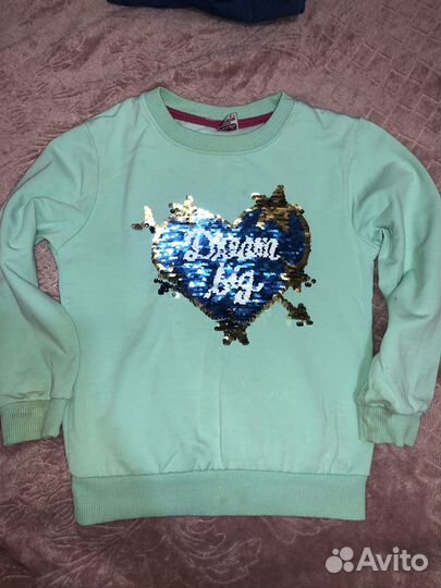 Футболка джинсы платье девочка 104