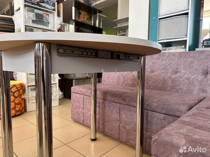 Стол обеденный круглый раздвижной