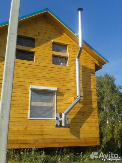 Дымоход 4 м Комплект Прямой Диаметр 115х200