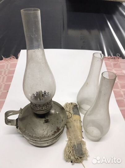 Настольная керосиновая лампа времен СССР