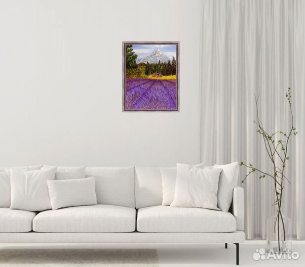 Картина маслом на холсте горный пейзаж