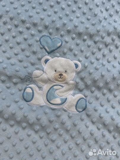 Пледик с мишкой/конверт на выписку