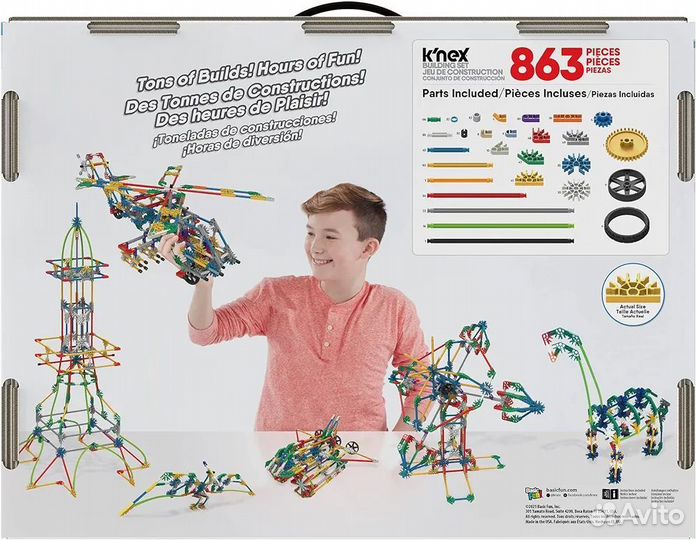 Конструктор Knex 863 детали