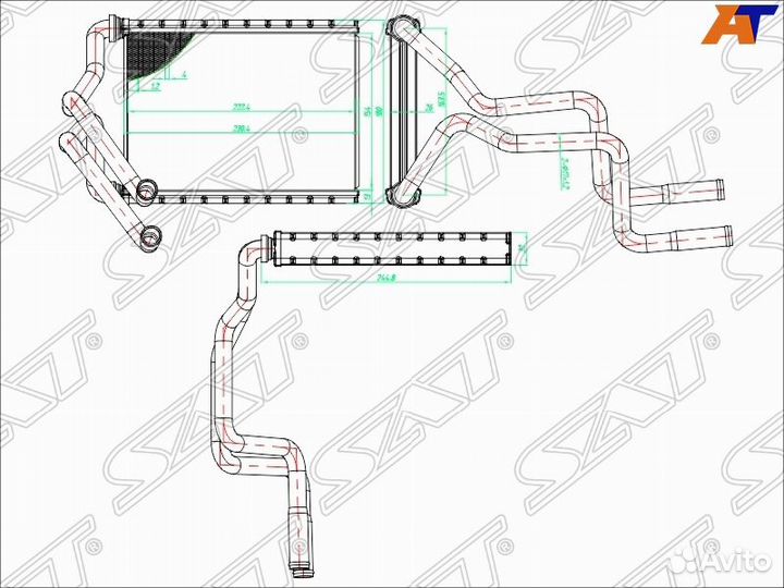 Радиатор печки Kia Optima JF G4KD 2016-2021