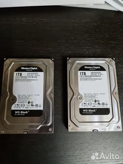 Продам серверные диски WD Black WD1003fzex 1 TB
