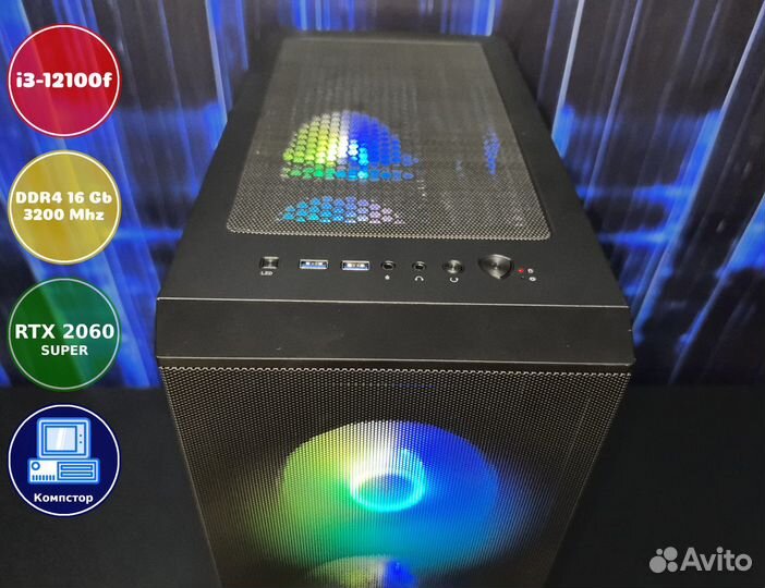 Сборки игровых пк i3-RTX2060SUP-16DDR4-BLS8391-H610
