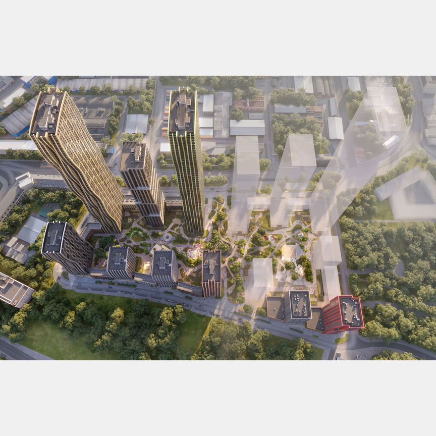 3-к. апартаменты, 49,3 м², 5/23 эт.