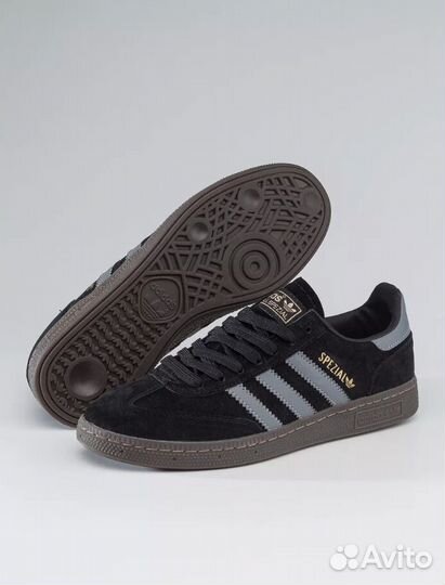 Adidas Originals Handball Spezial Black White Gum Sole UK 9