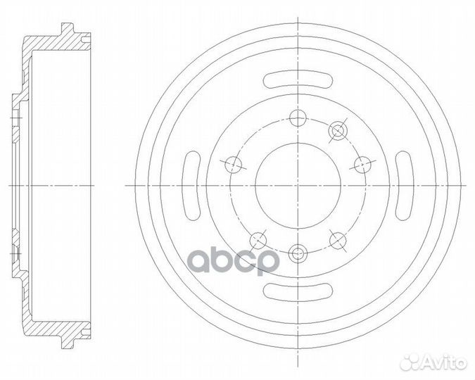 Барабан тормозной G-brake GD-06383 GD06383 G-brake