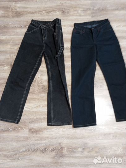 Джинсы широкие, размер 40-42