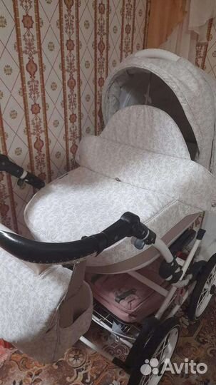 Коляска 2 в 1 adamex большие колеса