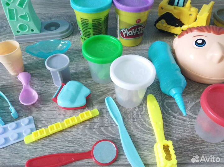 Наборы для лепки play doh плей до зубной доктор