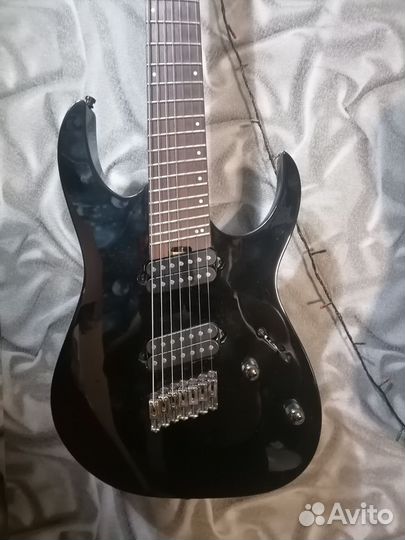 7 струнная электрогитара ibanez rgms7-BK