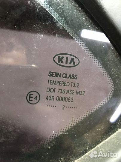Форточка задняя левая Киа Сиид 2 Kia Ceed 2 хэтч