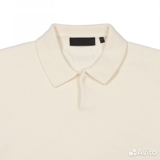 Fear of God Essentials Knit Polo 'Cloud Dancer'