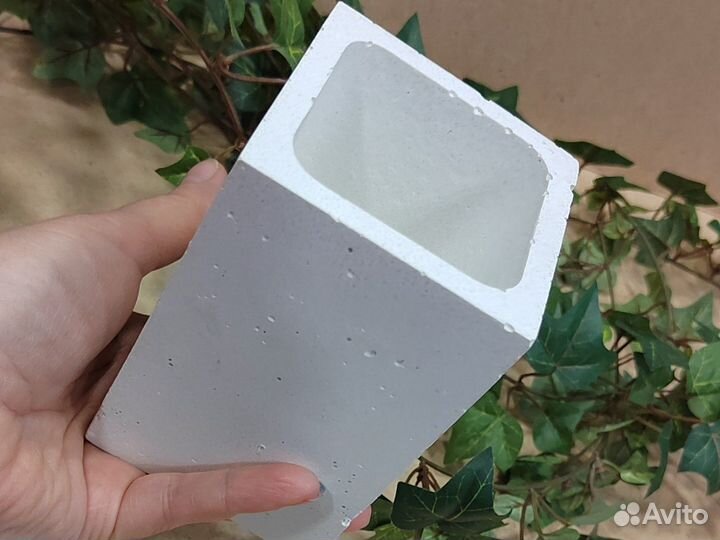 Гипсовые и бетонные стаканы для офиса, ванной