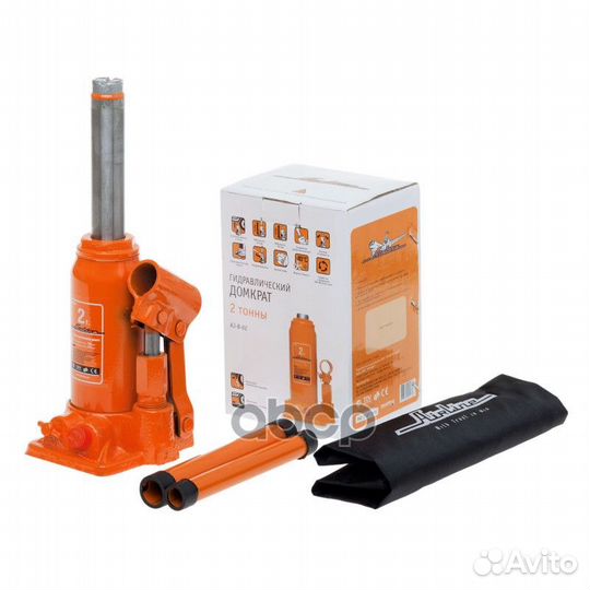 Домкрат бутылочный 2т в сумке (MIN - 165 мм, MA