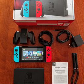 Nintendo Switch, Прошитая, Коробка, 30+ Игр