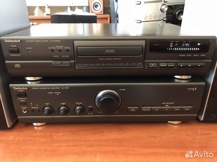Стерео усилитель technics su-v620,CD sl-pg580a