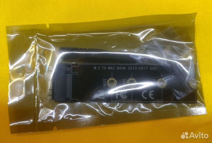 M2 NVMe переходник адаптер Mac MacBook 2013 - 2017