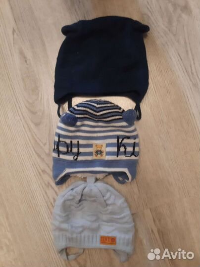 Детские шапочки для мальчиков на 6 мес
