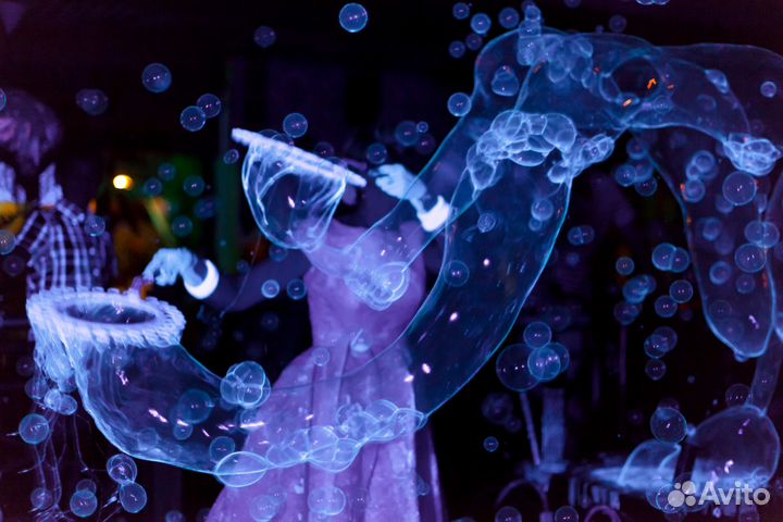 Шоу мыльных пузырей на юбилей, свадьбу, выпускной