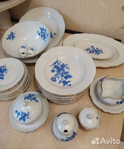 Столовый сервиз фарфор из гдр на 6 персон