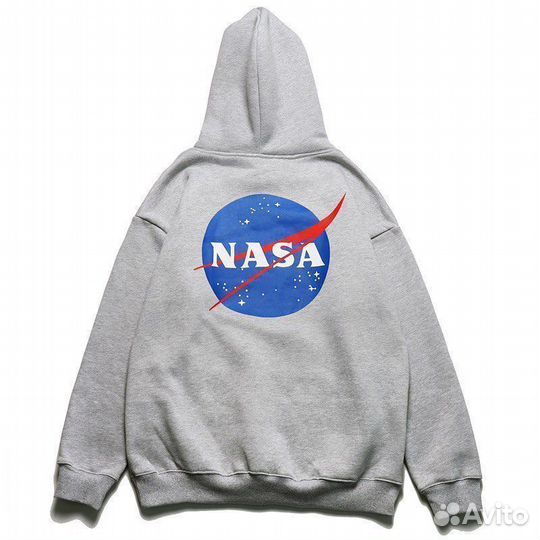 Худи Nasa серое