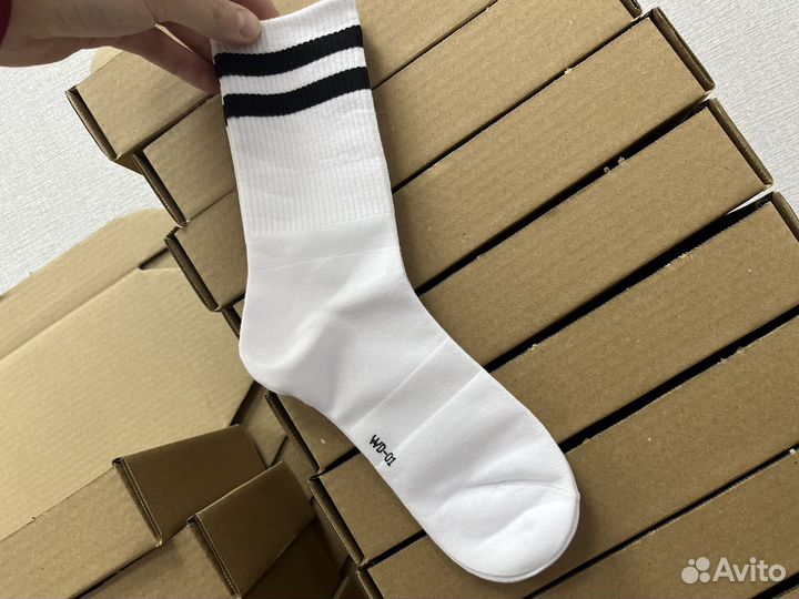 Носки с полосками. 10 штук в кпаковке