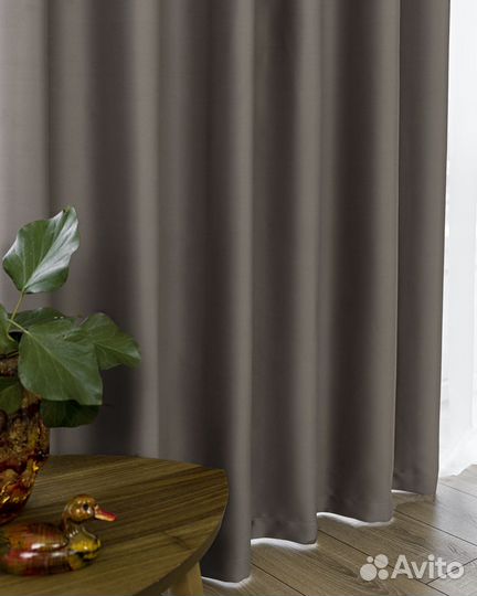 Комплект штор блэкаут Марсель Кофе с молоком