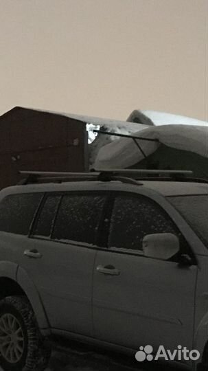 Поперечины на рейлинги Pajero sport