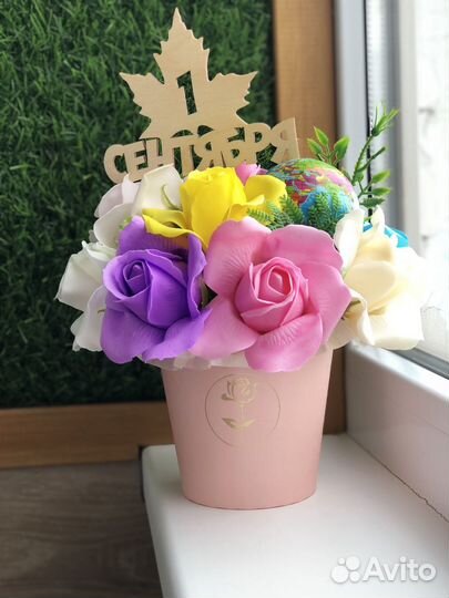 Мыльные цветы Воспитателю.Букет учителю