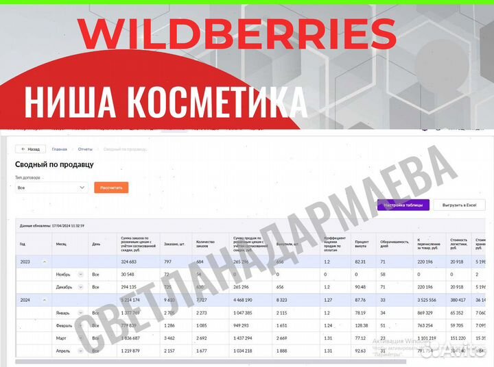 Менеджер маркетплейсов wildberries