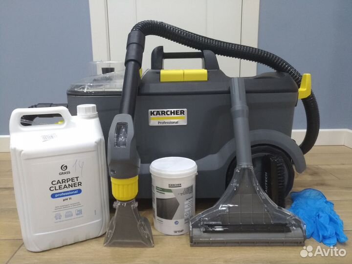 Аренда моющего пылесоса Karcher-химчистка мебели