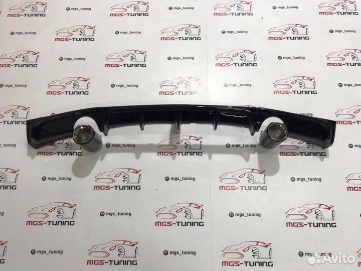 Диффузор BMW F30 Черный глянец 1x1 + 