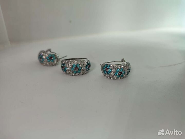 Серьги, кольцо, колье