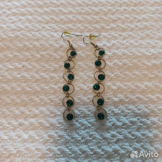 Серьги длинные бижутерия