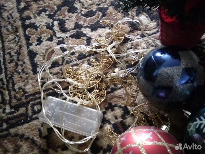 Новогодние украшения, игрушки,шапка