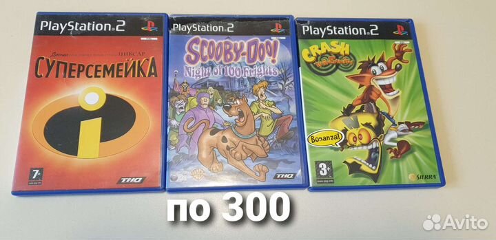 Оригинальные диски PS2 от 200 до 400