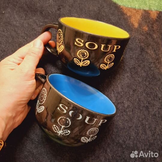 Супница бульонница, 2 штуки