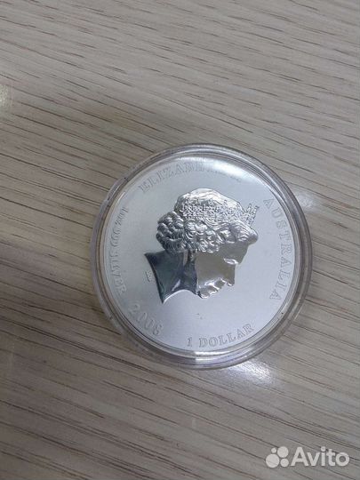 Монета серебро 999 Год крысы Австралия лунар