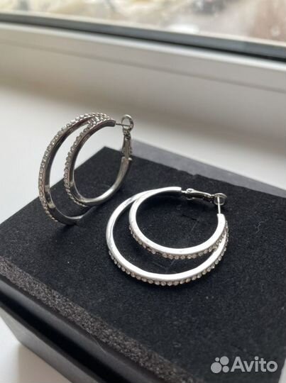 Серьги колечки