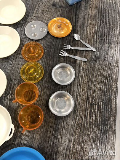 Детская посудка СССР + мясорубка