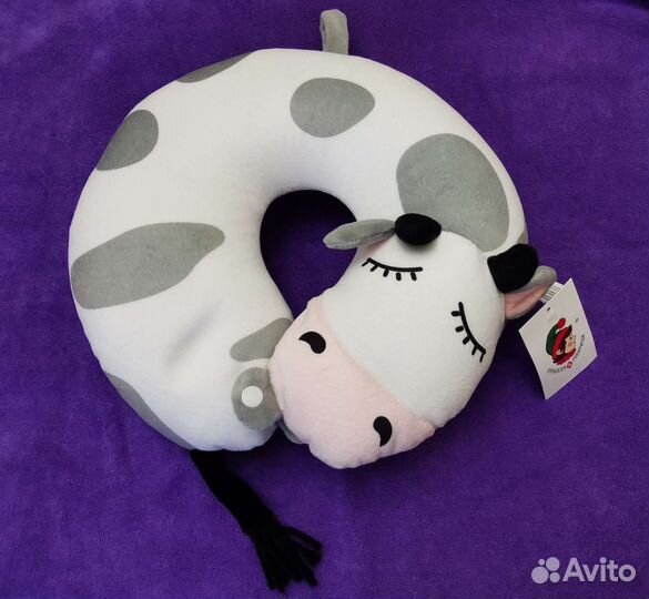 Детская дорожная подушка подголовник в машину