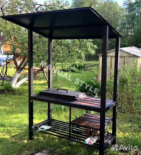 Мангал с крышей