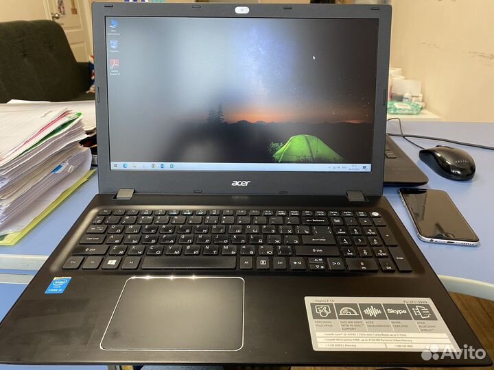 Ноутбук Acer Aspire F 15 (новый ssd 500гб, 8gb)